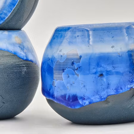 Espresso-/glöggkopp, ca 7 cl, Blå Kristall på Blå kopp