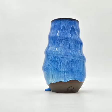 Vas Spiral, 23 cm, Blå