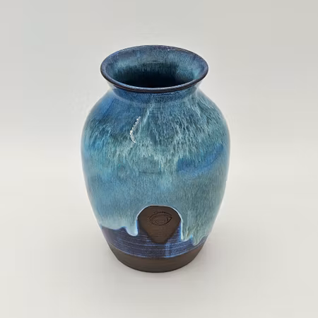 Vas, 20 cm, Blå-Mörkgrön