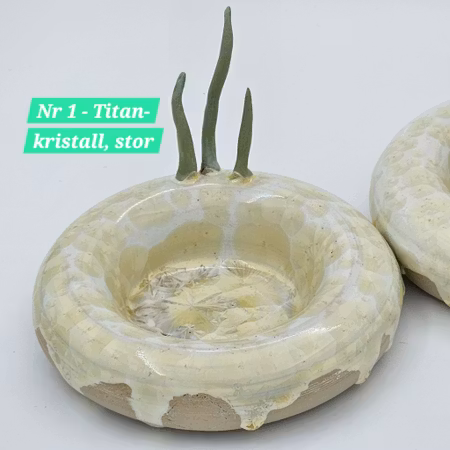 Ljusfat med Tomtenissar, stora, Titan kristallglasyr