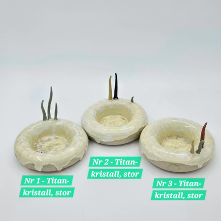 Ljusfat med Tomtenissar, stora, Titan kristallglasyr