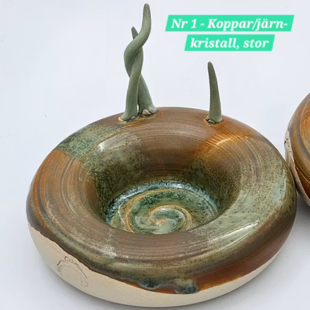 Ljusfat med Tomtenissar, stora, Koppar-Järn