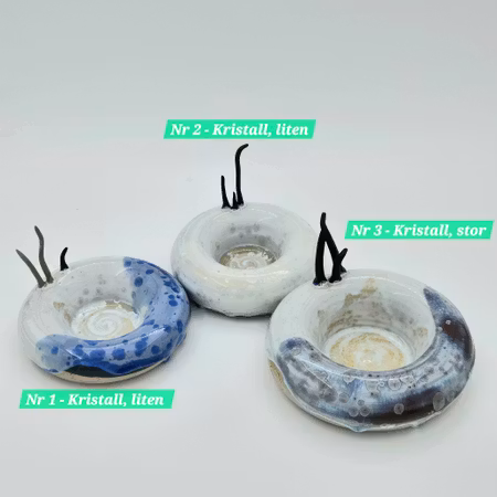 Ljusfat med Tomtenissar, Vit