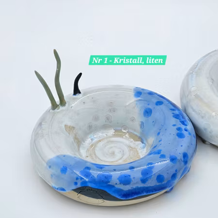 Ljusfat med Tomtenissar, Vit