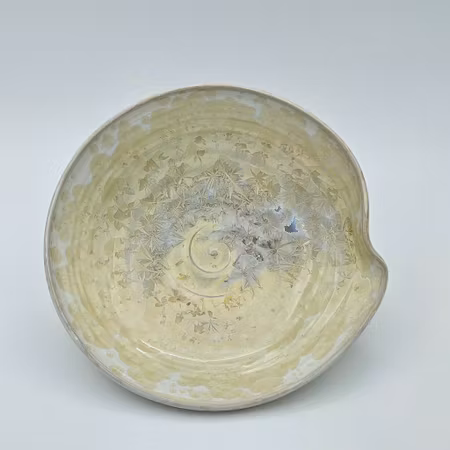 Skål, 23 cm, Titan kristallglasyr