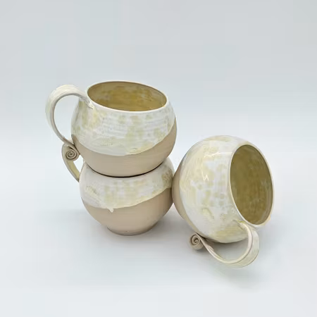 Kaffekopp, ca 3 dl, Titan kristallglasyr