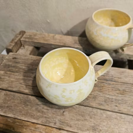 Kaffekopp, ca 5 dl, Titan kristallglasyr