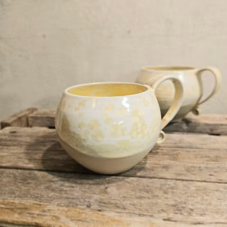 Kaffekopp, ca 5 dl, Titan kristallglasyr