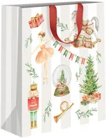 Mellanstor Julklappspåse - Nötknäpparen