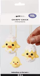 DIY Kit - Pyssel - Påskkycklingar (3 stycken)