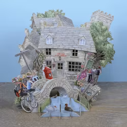 Magiskt, utvikbart gratulationskort - Postkontoret i byn (Fraktfritt)