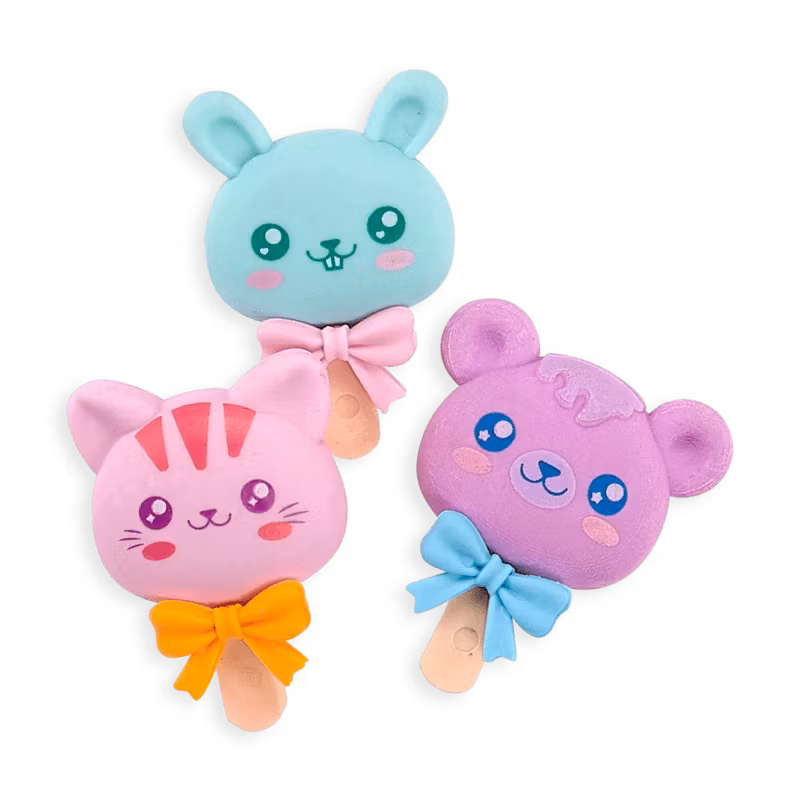 Cutie Pops - 3 st sudd med doft av jordgubb