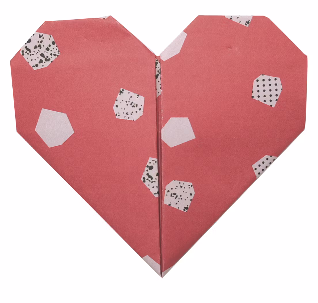 Origami - Hjärtan (20 blad)