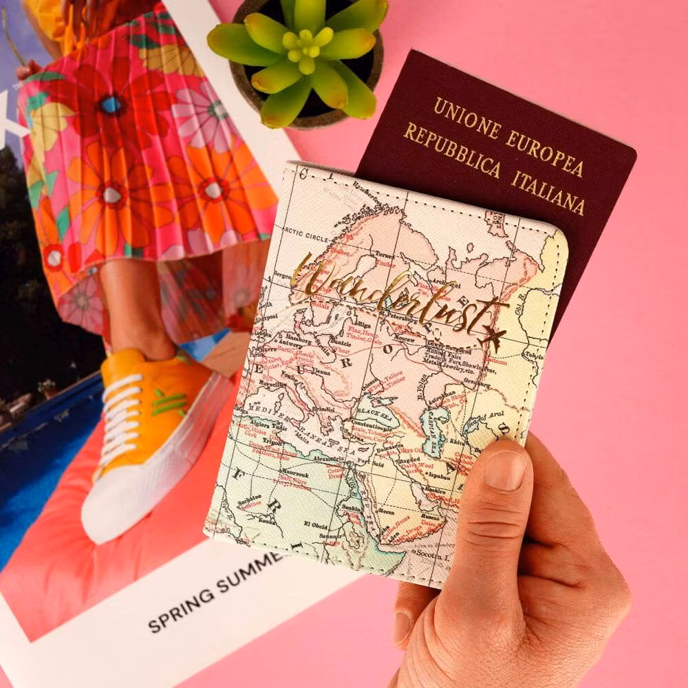 Fodral för pass och kreditkort - Karta