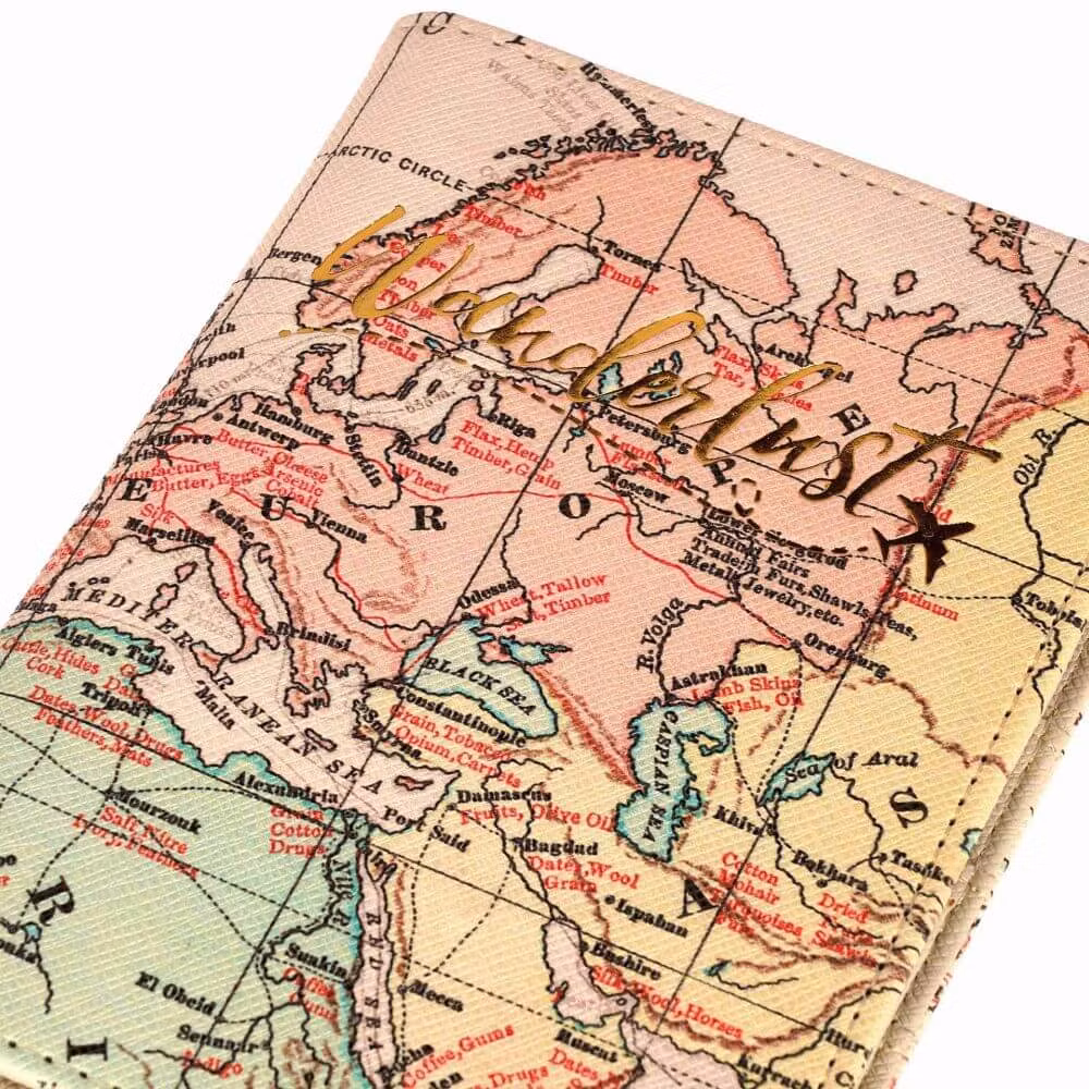 Fodral för pass och kreditkort - Karta