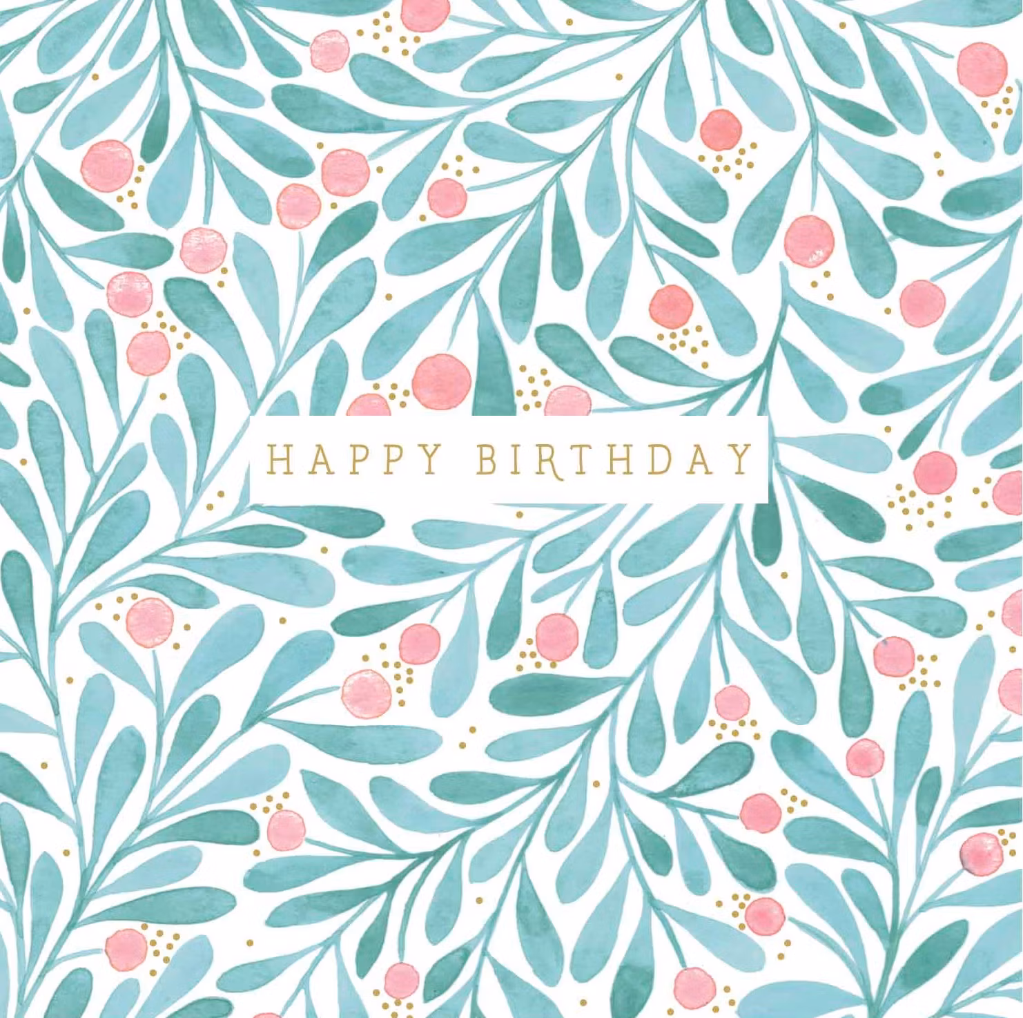 Kort med kuvert - Grönskande bär (Fraktfritt)