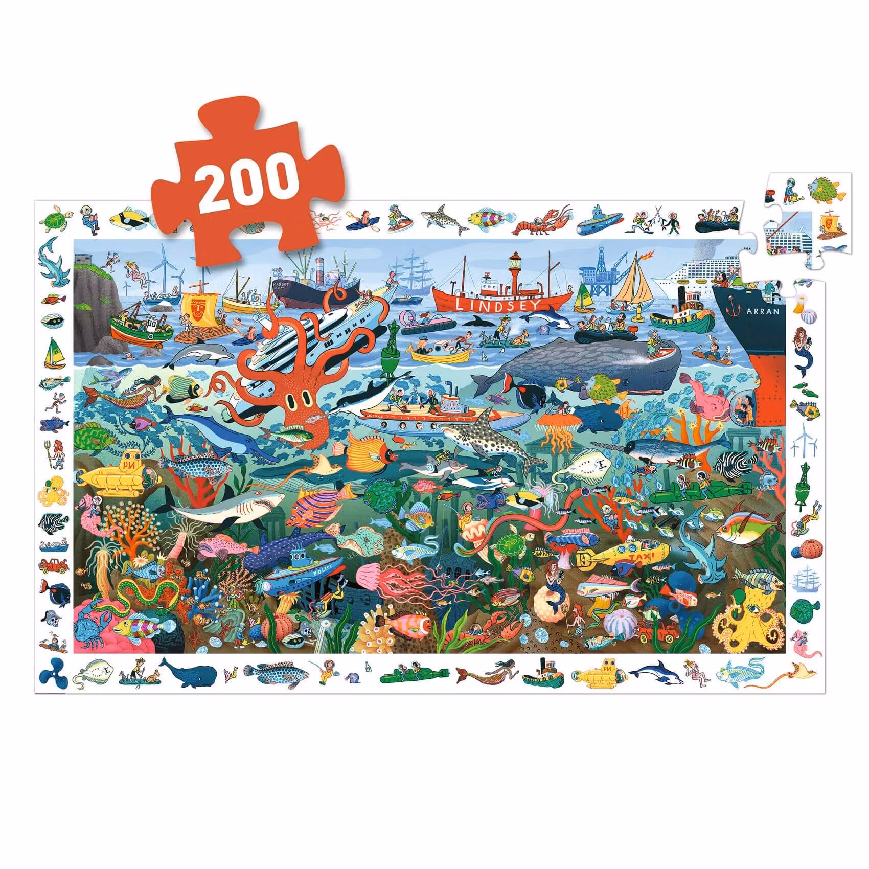 Pussel - Havets hemligheter 200 bitar