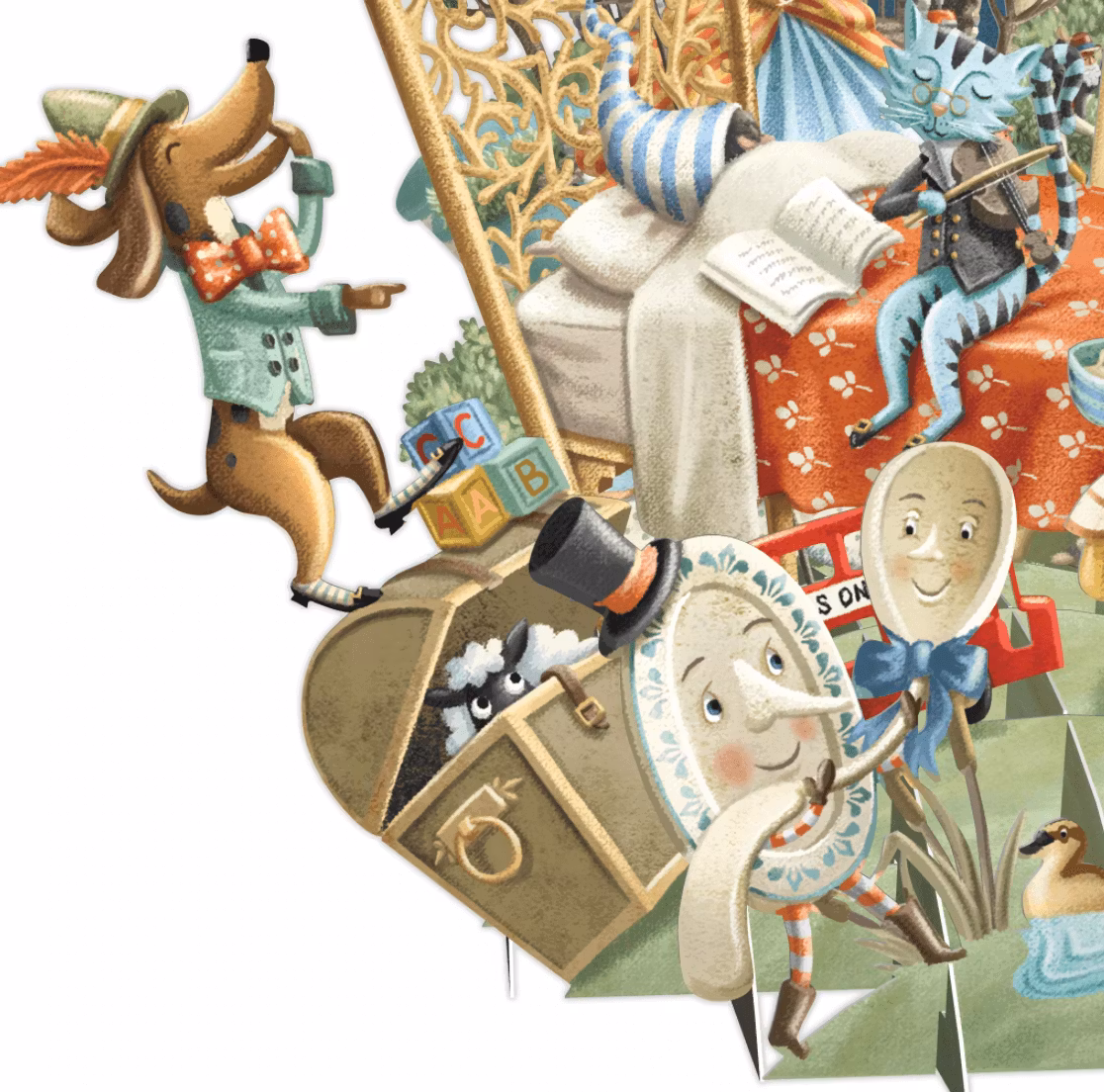 Magiskt, utvikbart gratulationskort - Vaggvisor (Fraktfritt)