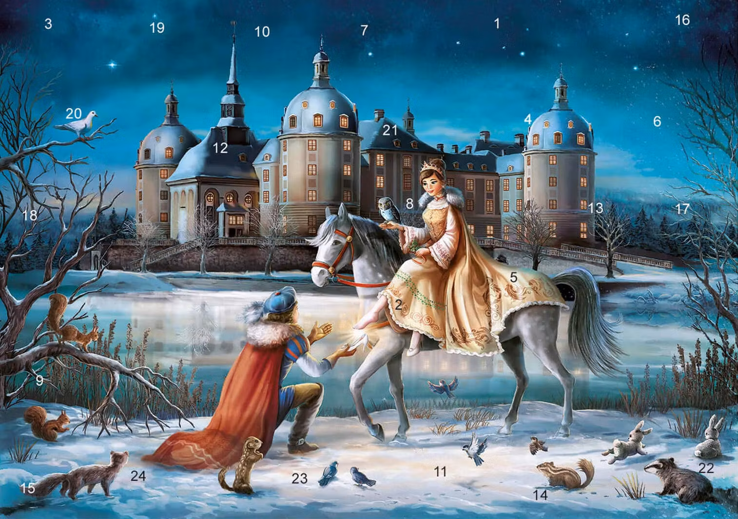 Adventskalender med kuvert - Askungen (Fraktfritt)