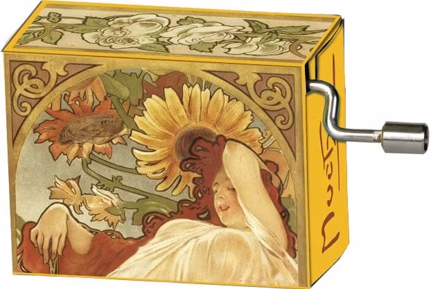 Vevbar speldosa - Sommar 1897/De fyra årstiderna, Alfons Mucha