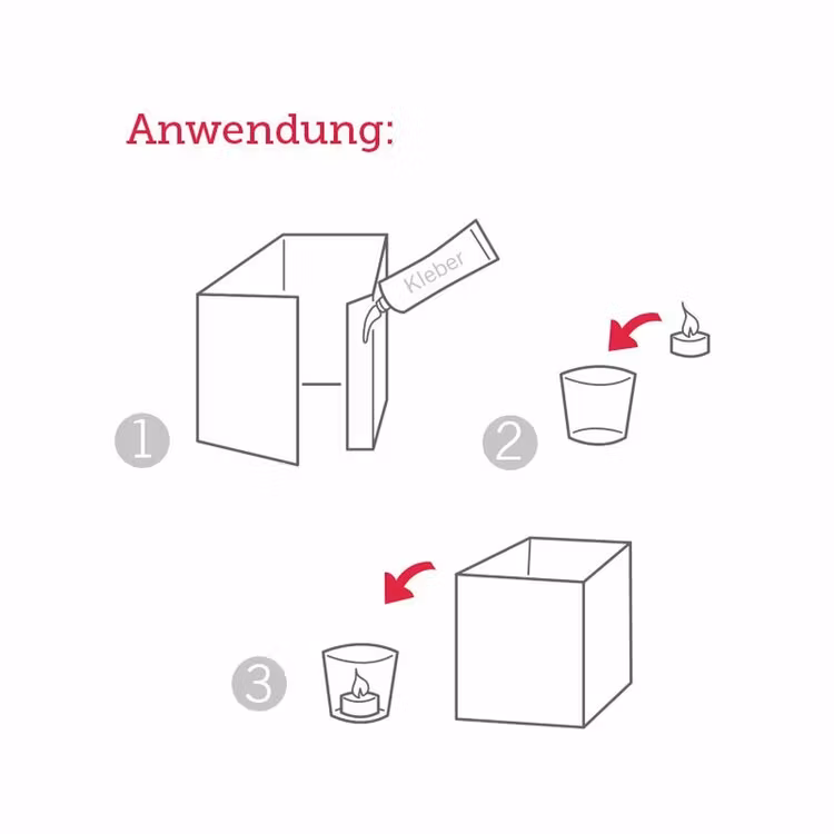 Papperslykta att skicka i kuvert - Småstaden (Fraktfritt)