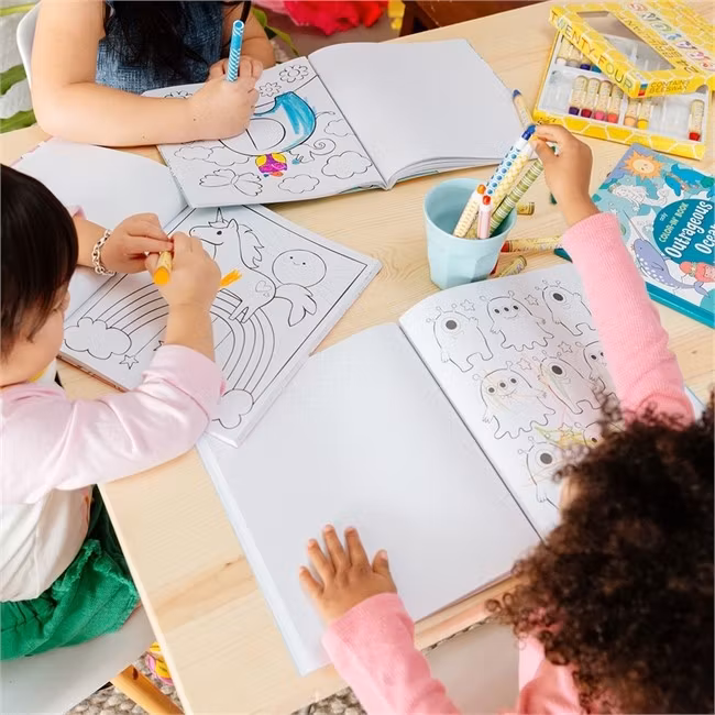 Målarbok - Enhörningar