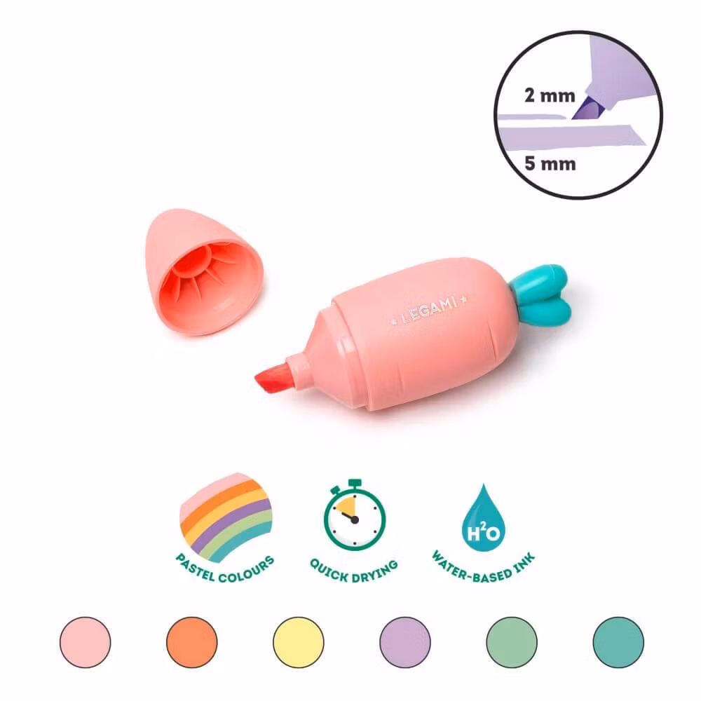 6 st Överstrykningspennor - Carrate Team