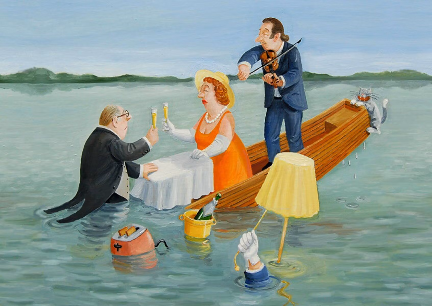 Enkelt Kort - Blaskigt skål (Fraktfritt)