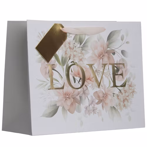 Större presentpåse - Love