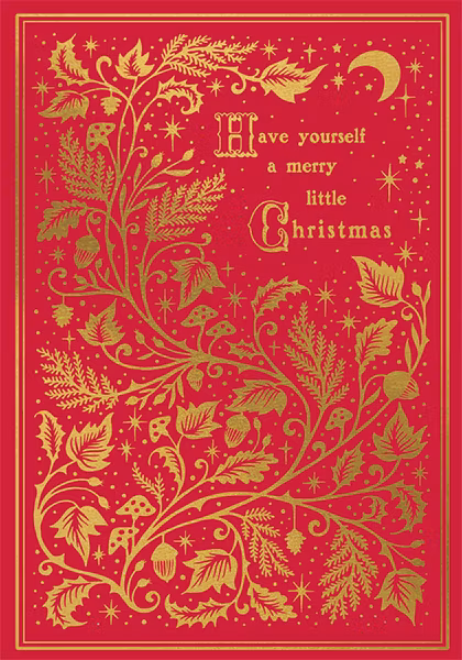 Julkort med kuvert - Klassiskt rött (Fraktfritt)