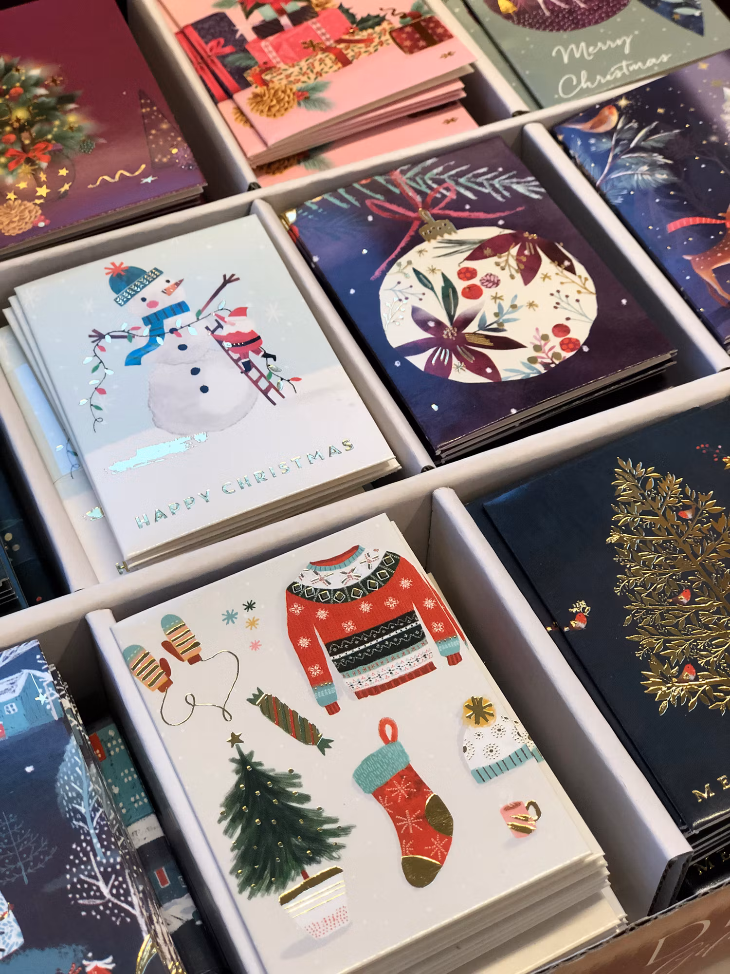 Julklappsetiketter - 4 etiketter med guld, många att välja bland (Fraktfritt)