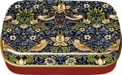 Liten plåtburk - William Morris, Strawberry Thief