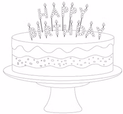 Tårtljus - Happy Birthday