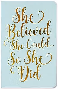 Anteckningsböcker (3 st i förpackningen) - She belived she could....so she did