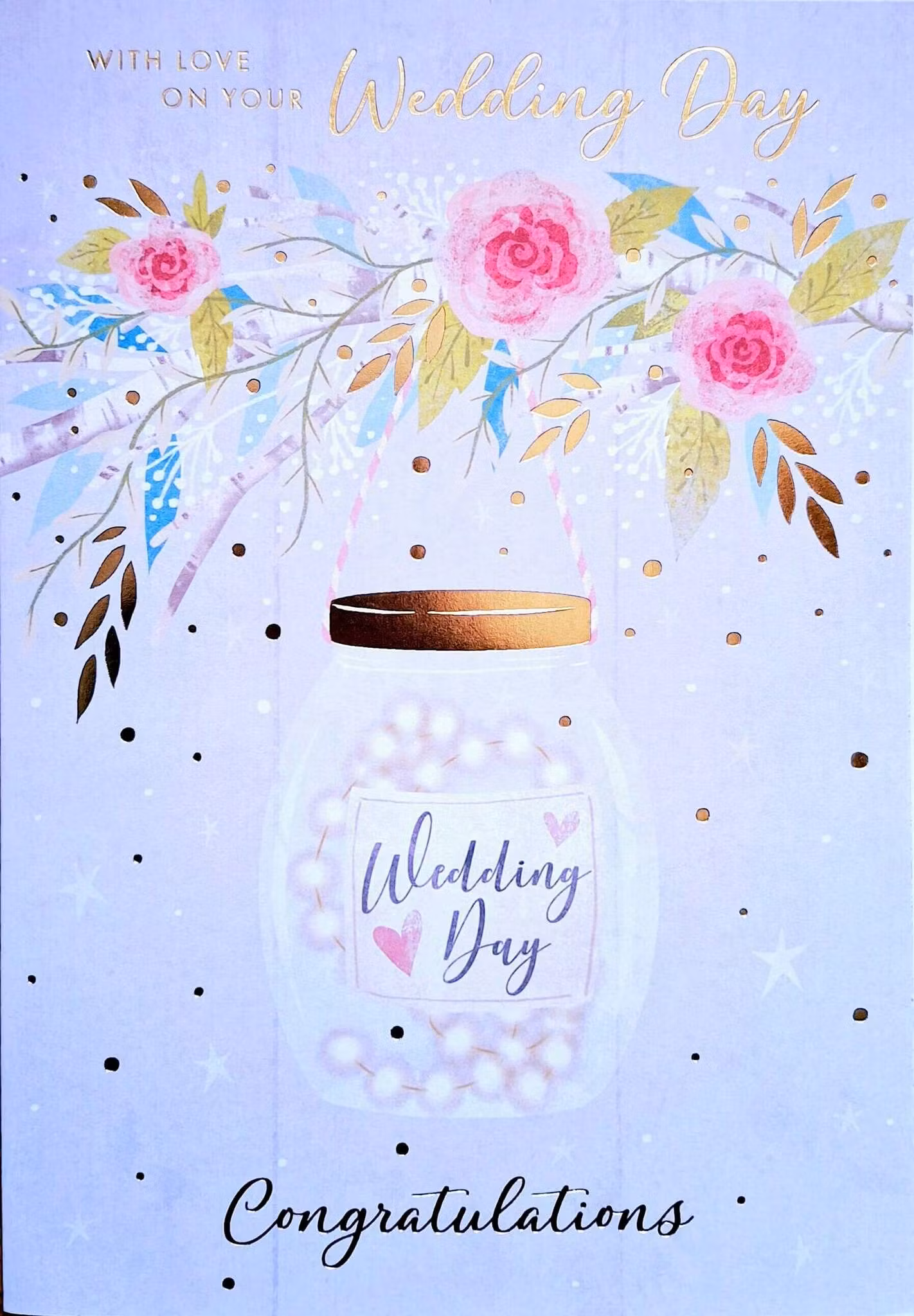 Dubbelt kort med kuvert - Bröllopskänsla (Fraktfritt)
