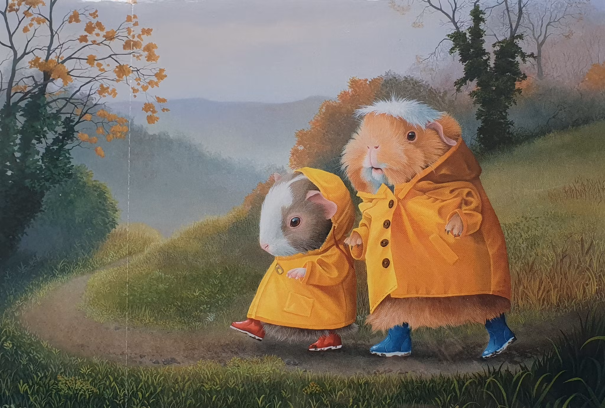 Dubbelt kort med kuvert - Bobbie och Pom (Fraktfritt)