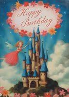 Kort med kuvert - Sagoslottet (Fraktfritt)