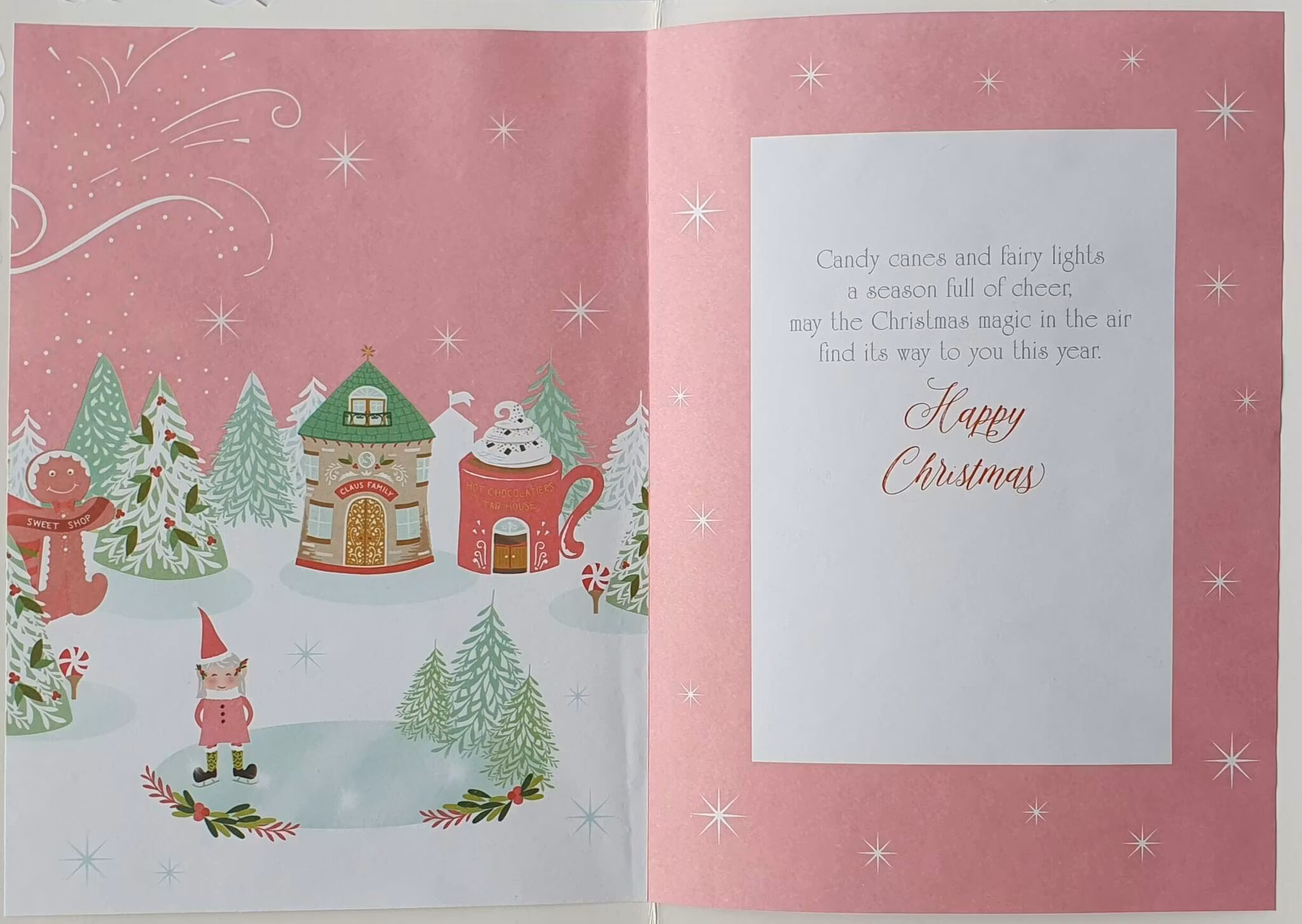 Julkort med kuvert - Godisjul (Fraktfritt)