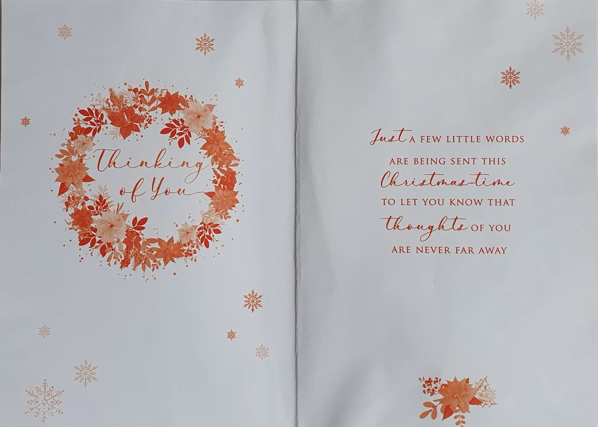 Julkort med kuvert - Tänker på dig (Fraktfritt)