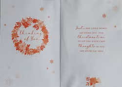 Julkort med kuvert - Tänker på dig (Fraktfritt)