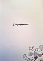 Dubbelt kort med kuvert - Stort blommande grattis(Fraktfritt)