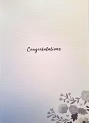 Dubbelt kort med kuvert - Stort blommande grattis(Fraktfritt)