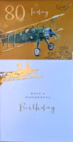 Dubbelt kort med kuvert - 80 år - Vingar som bär (Fraktfritt)
