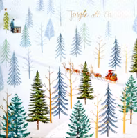 Julkort med kuvert - Jingle all the way  (Fraktfritt)