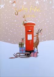 Dubbelt julkort med kuvert - Renbrev (Fraktfritt)