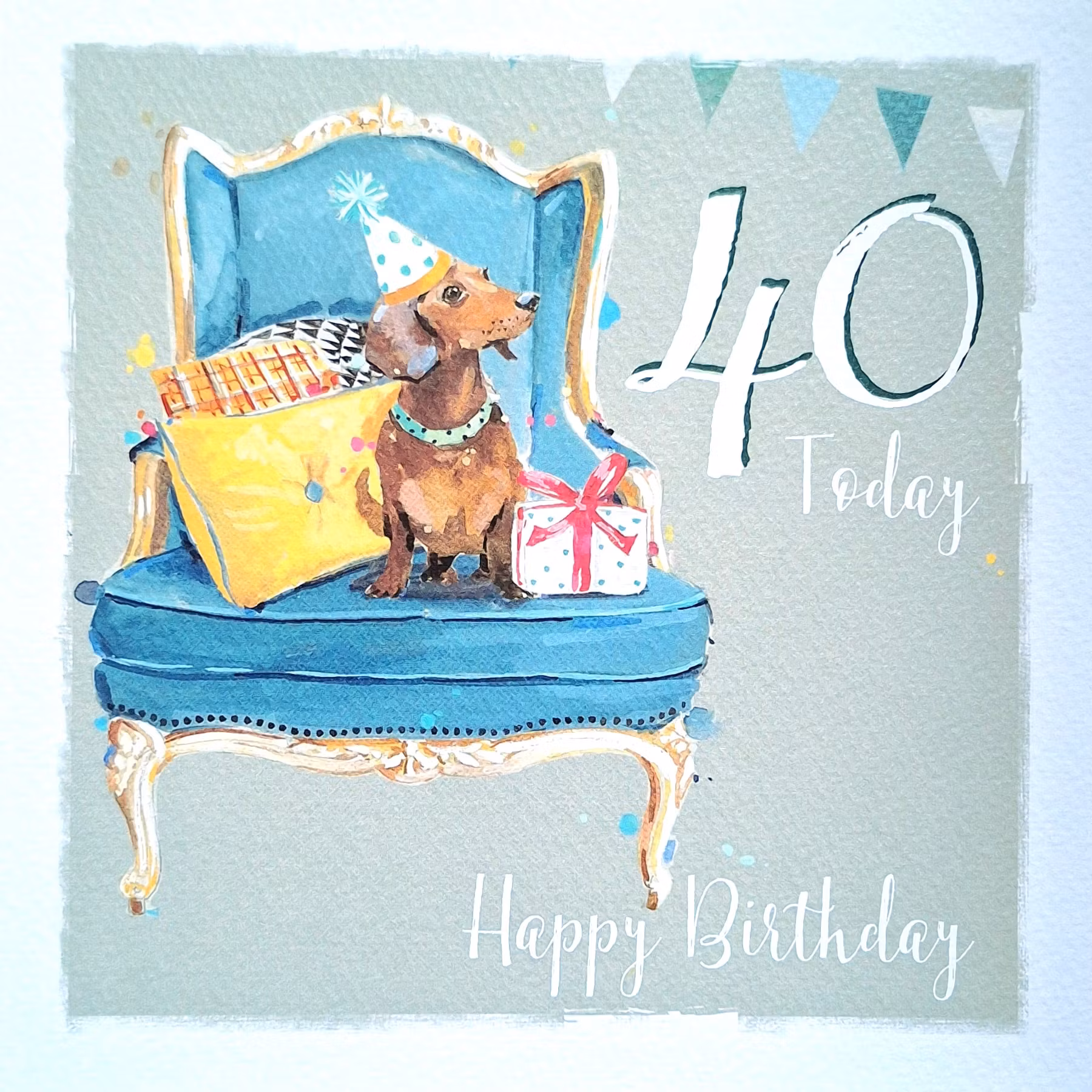 Dubbelt kort med kuvert - Tax att fira 40 år (Fraktfritt)