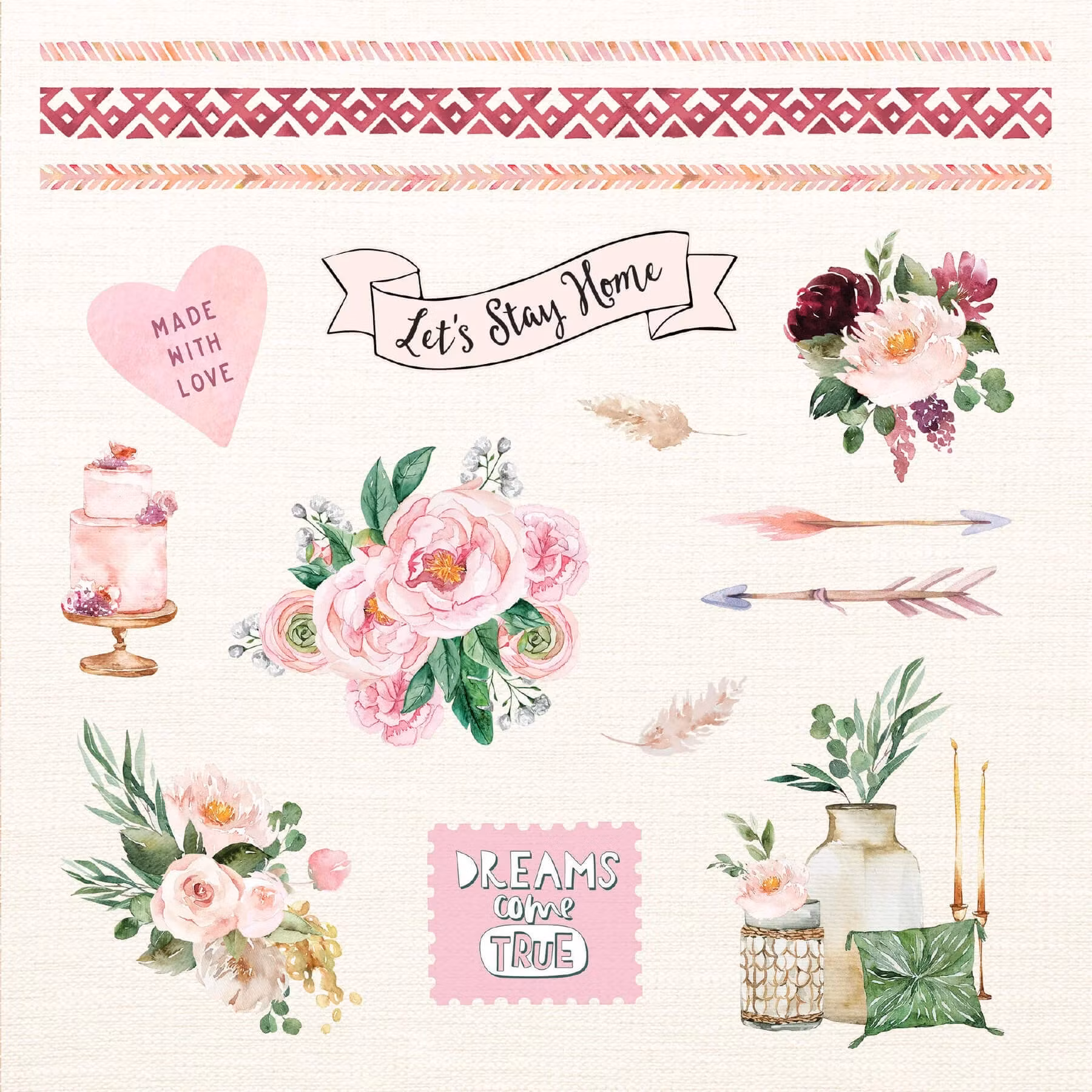 Klistermärkesbok: Boho Dreams