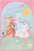 Utvikbart gratulationskort - Purrfect Birthday (Fraktfritt)