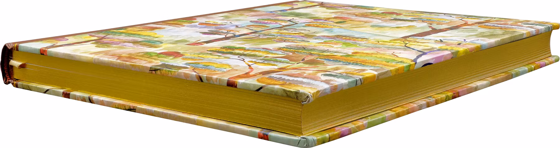 Anteckningsbok - Färgglada träd (linjerade sidor)