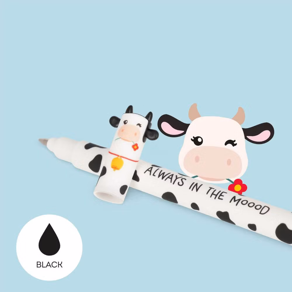 4 Gelépennor med suddbart bläck - Farmdjur